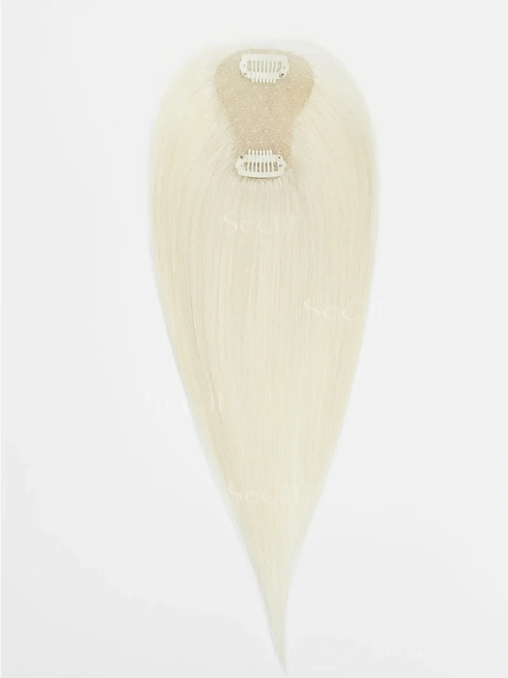 Seully White Blonde Clip-In Topper Extension